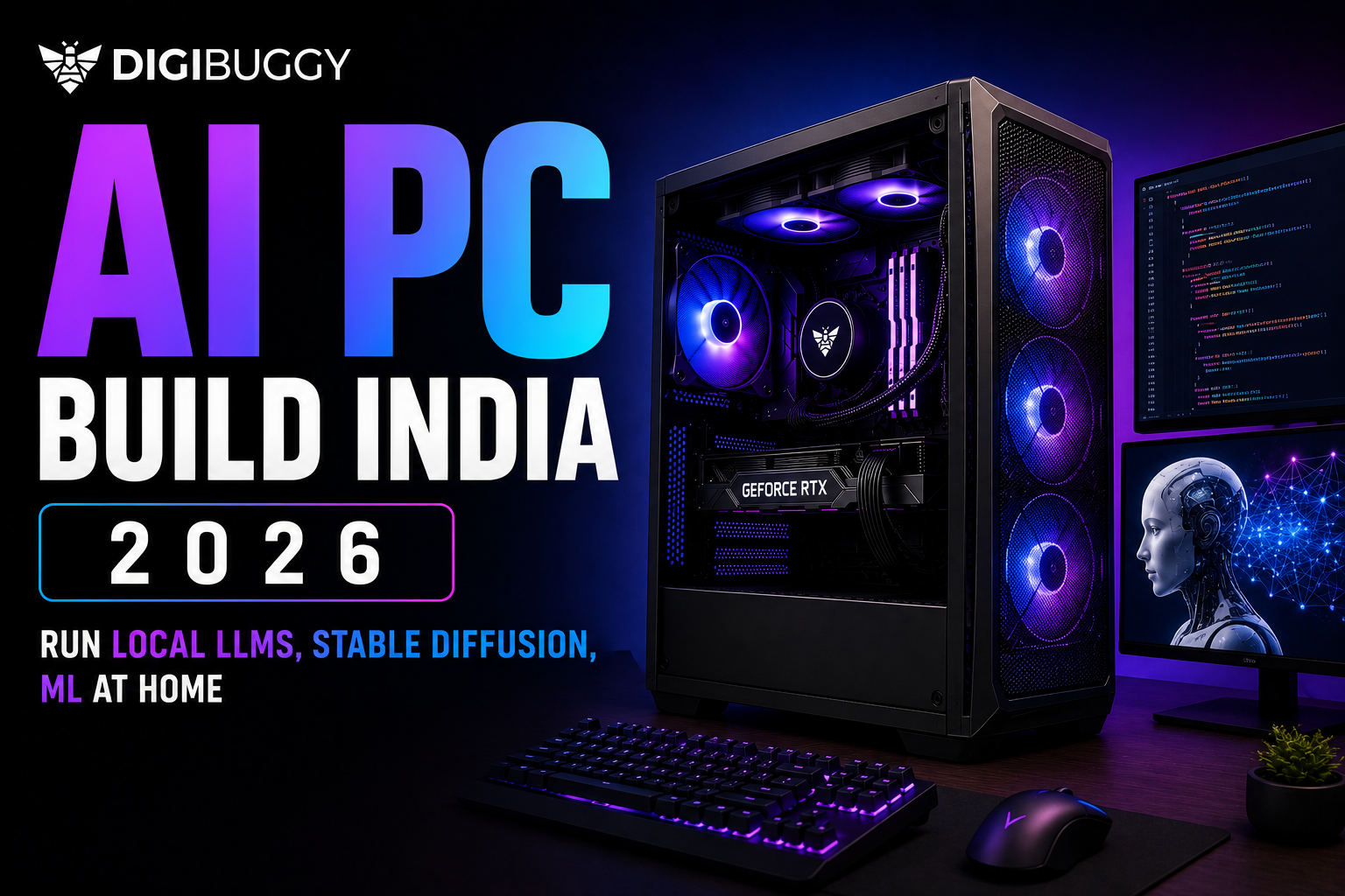 AI PC Build India 2026 | Run Local LLMs, Stable Diffusion, ML at Home