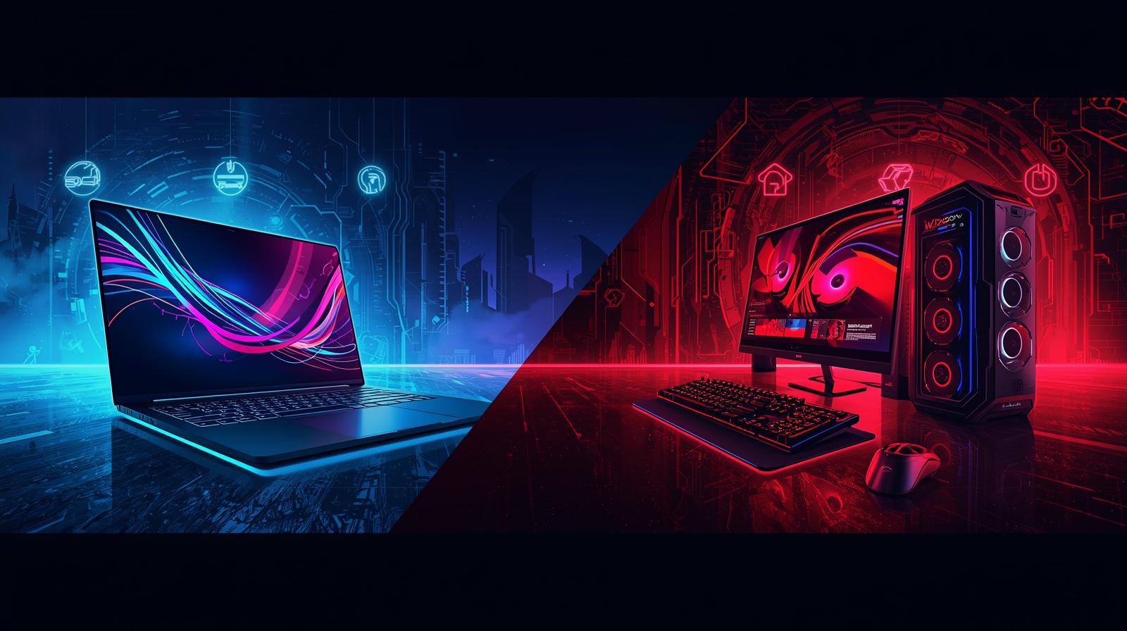 Gaming Laptop vs Gaming Desktop in India