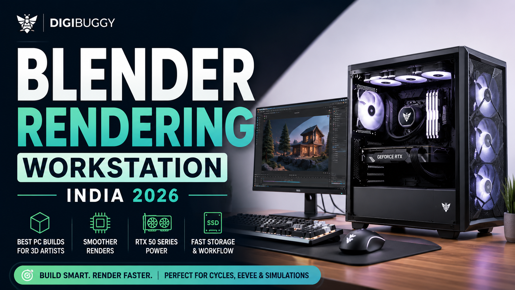 Blender Rendering Workstation India 2026 | Best PC Builds for 3D Artists & Creators