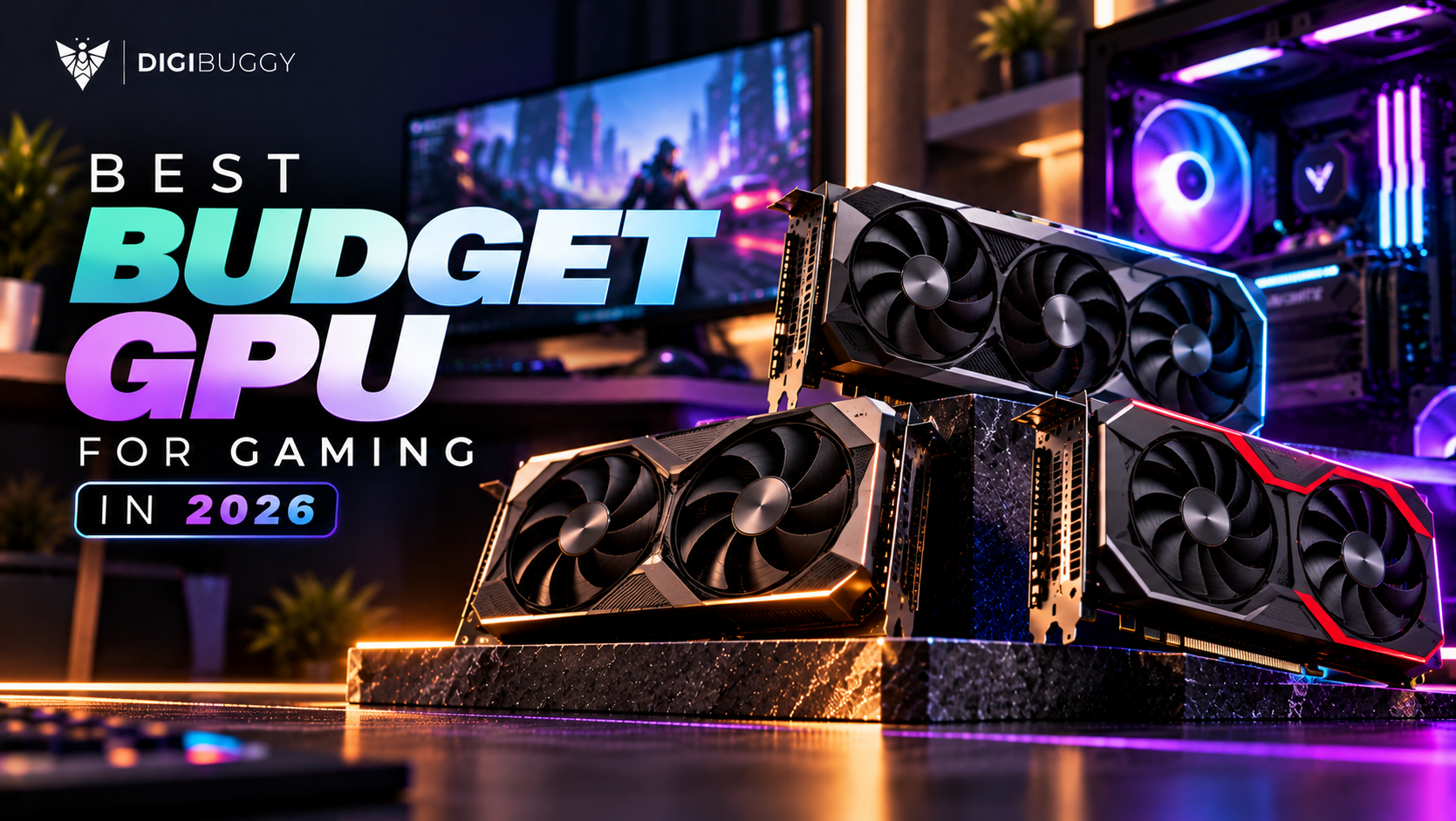 Best budget GPU for gaming in 2026 in India including RTX 5060, RX 9060 XT and RTX 5060 Ti for 1080p and 1440p gaming