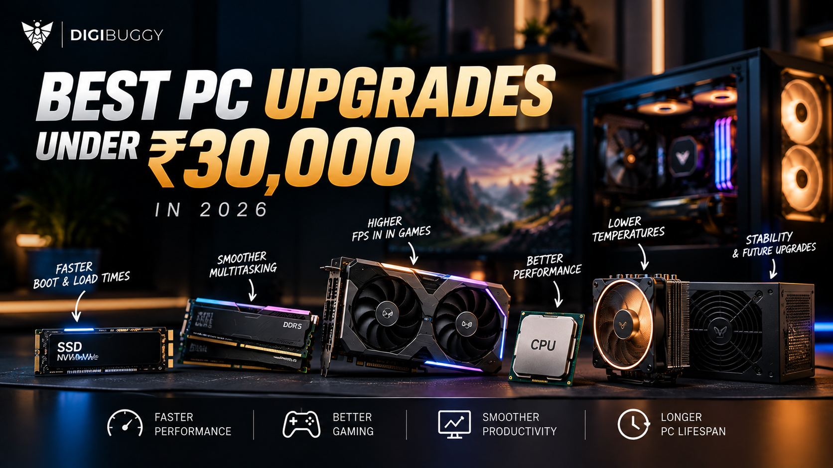 Best PC upgrades under ₹30,000 in India 2026