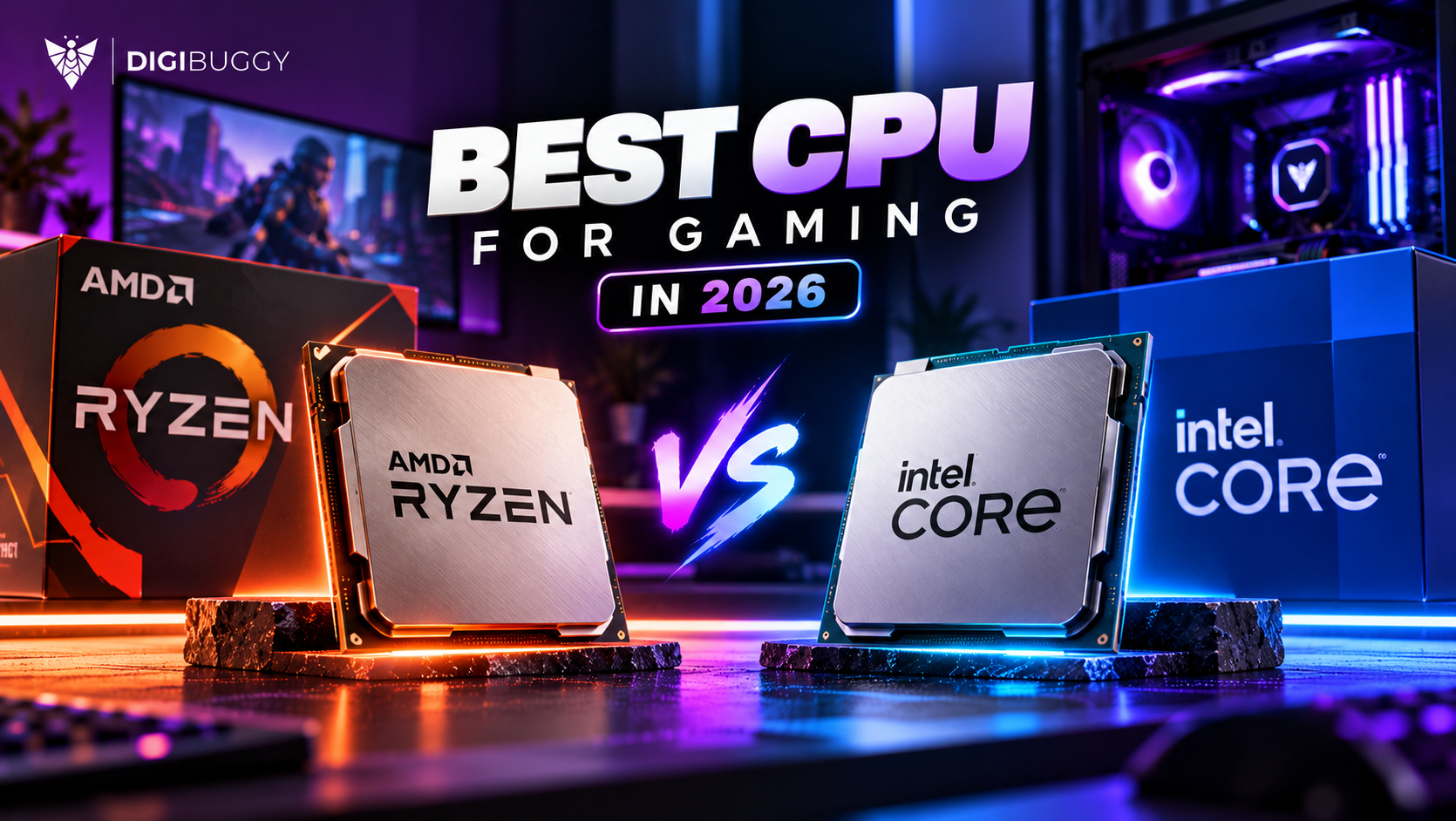 Intel vs AMD gaming and streaming PC processor comparison
