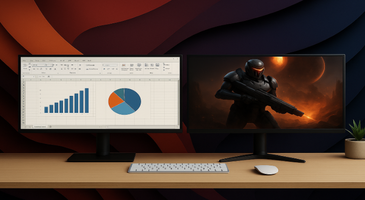 dual monitor setup