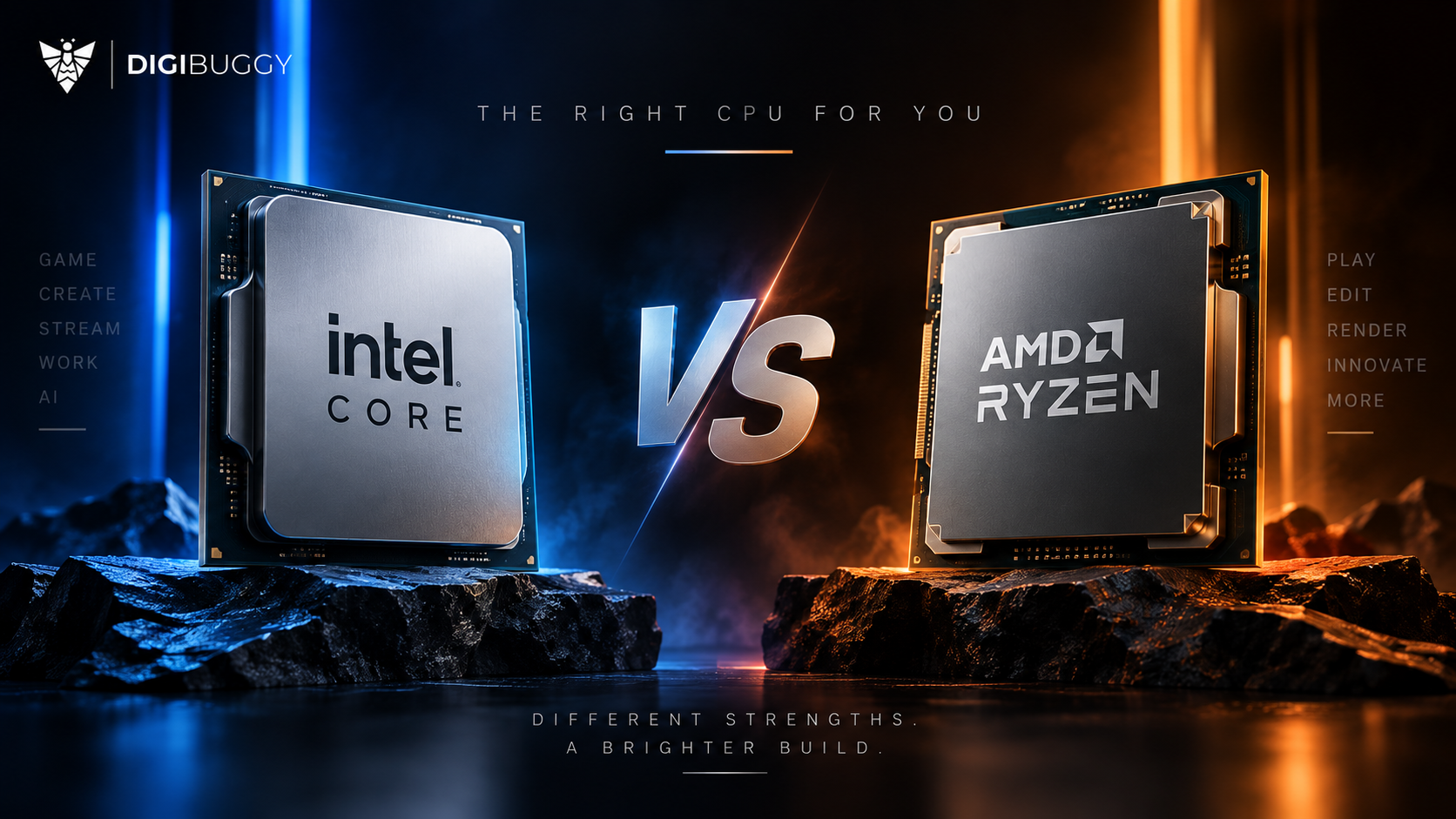 Intel vs AMD gaming and streaming PC processor comparison