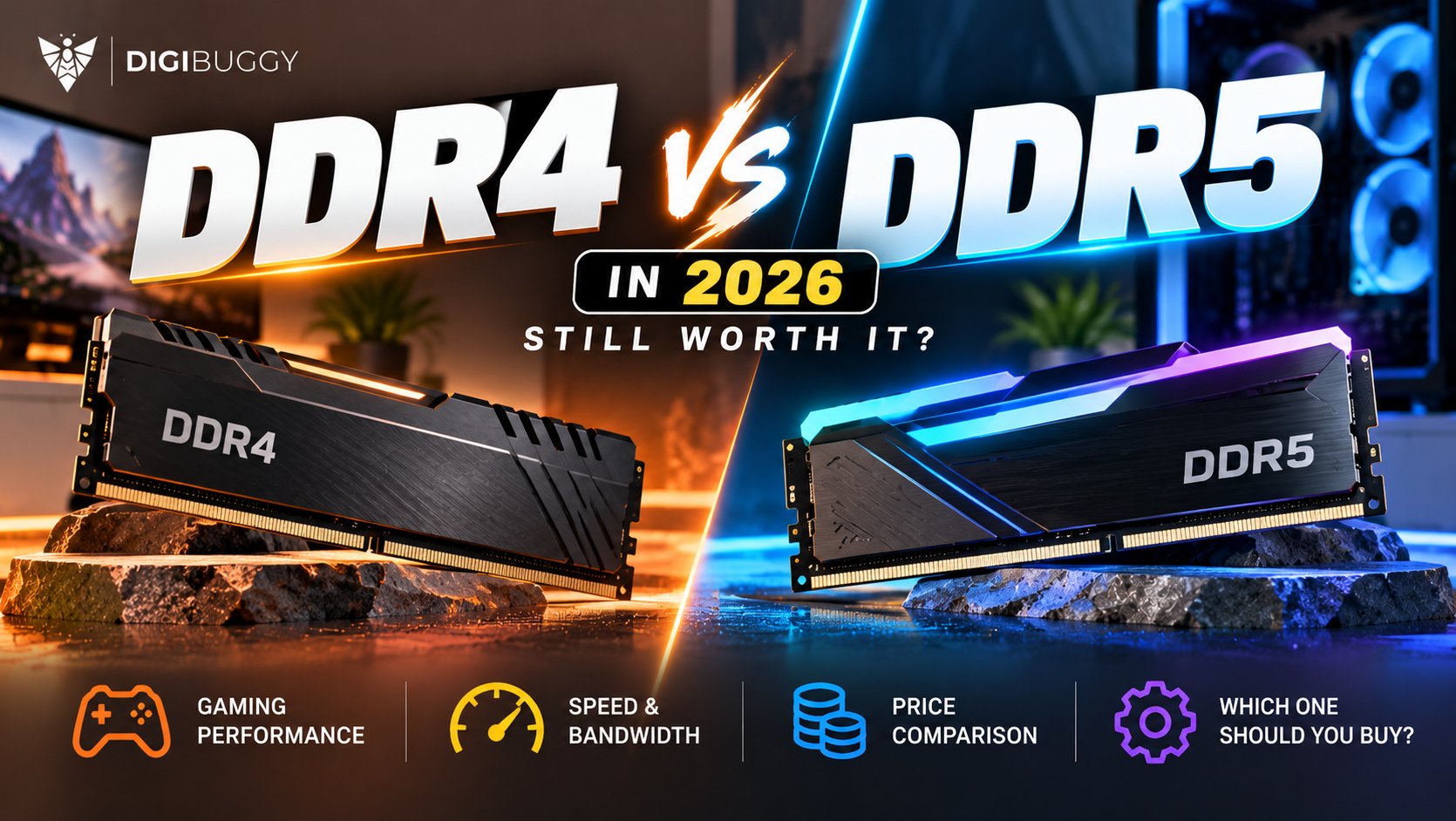 DDR4 vs DDR5 RAM comparison in 2026 for gaming PCs in India