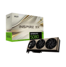 MSI RTX 5080 Inspire 3X OC 16GB GDDR7 Graphics Card