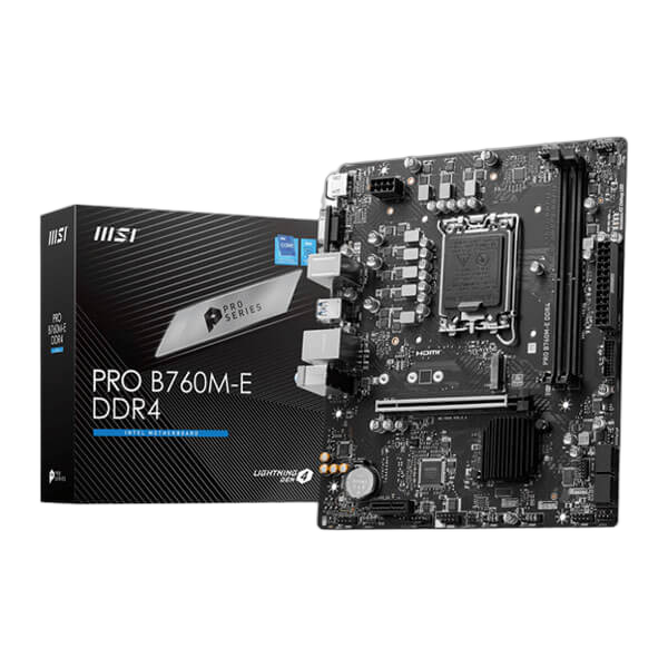 MSI PRO B760M-E DDR4 MOTHERBOARD