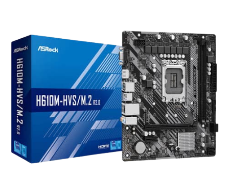 ASRock H610M-HVS/M.2 R2.0 DDR4 M-ATX Motherboard