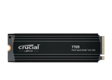 Crucial T705 2TB NVMe Gen5 SSD with Heatsink