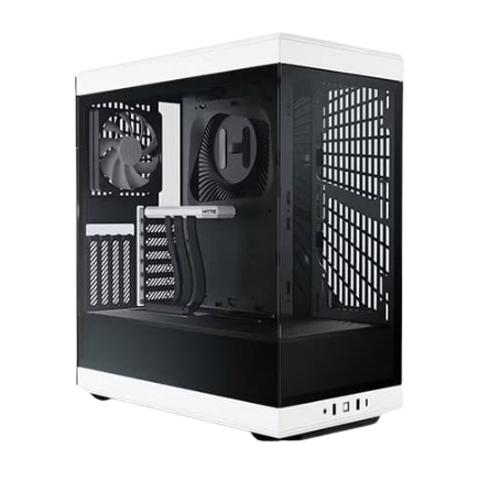 Hyte Y40 TG Black and White ATX Mid Tower Case