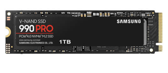 Samsung 990 Pro 1TB M.2 NVMe Gen4 SSD