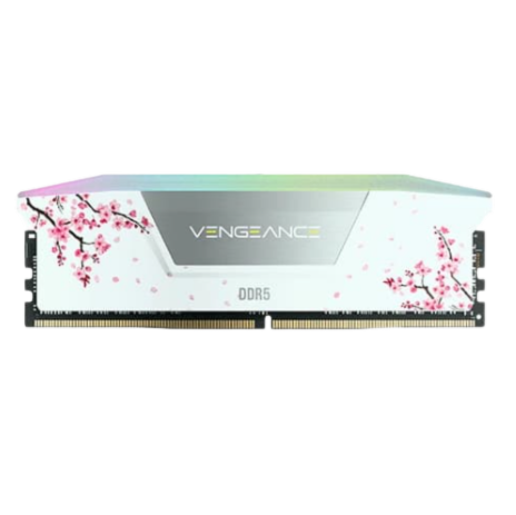 Corsair Vengeance RGB White Cherry Blossom 32GB (16GB x 2) 6000MHz CL30 DDR5 RAM