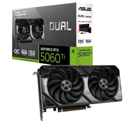 Asus Dual RTX 5060 Ti 16GB GDDR7 Graphics Card
