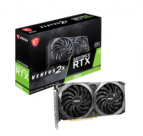 MSI RTX 3060 Ventus 2X OC LHR 12GB Gaming Graphics Card