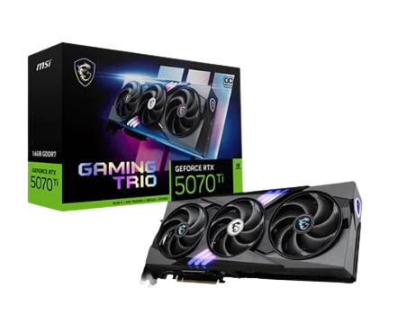 MSI RTX 5070 Ti Gaming Trio OC 16GB GDDR7 Graphics Card