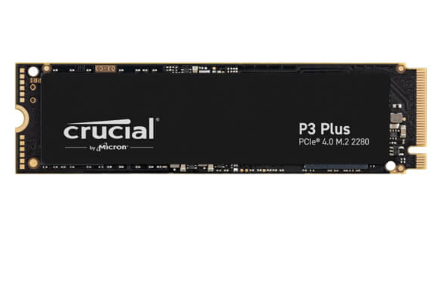 Crucial P3 Plus 1TB M.2 NVMe Gen4 SSD