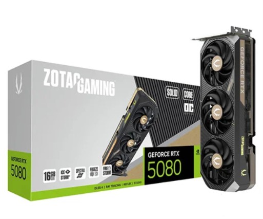 Zotac RTX 5080 Solid Core OC 16GB GDDR7 Graphics Card