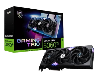 MSI RTX 5060 Ti Gaming Trio OC 16GB GDDR7 Graphics Card