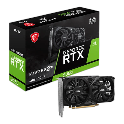 MSI RTX 3050 Ventus 2X OC 6GB Graphics Card