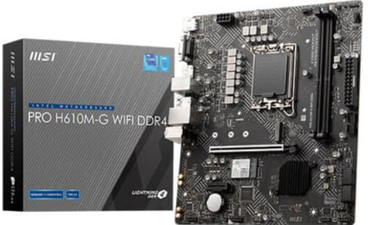 MSI Pro H610M-G WIFI DDR4 Motherboard